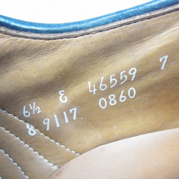 実際に弊社で買取させて頂いたAllen Edmonds/アレンエドモンズ MACNEIL ウィングチップレザーシューズ 9117/6.5の画像 5枚目