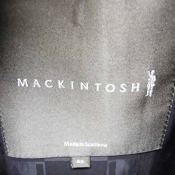 実際に弊社で買取させて頂いたMACKINTOSH/マッキントッシュ ロング トレンチコート ブラック/42の画像 2枚目