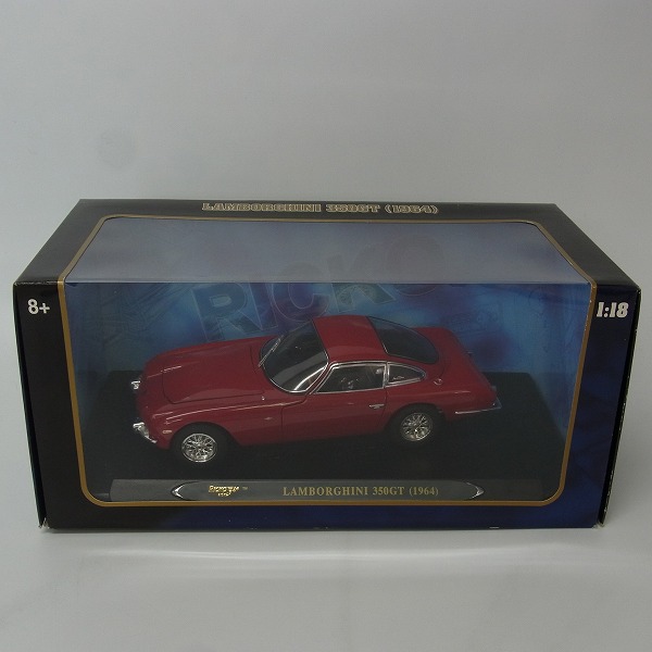 実際に弊社で買取させて頂いたRICKO/リッコ ランボルギーニ 350GT 1964 KYOSHO レッド 1/18の画像 8枚目