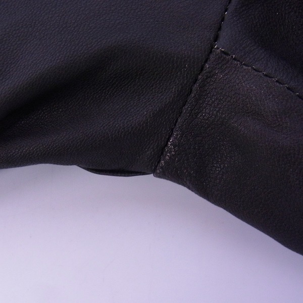 実際に弊社で買取させて頂いたFACTOTUM/ファクトタム シープスキン レザージャケット 44の画像 5枚目