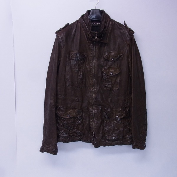 実際に弊社で買取させて頂いたNeil Barrett/ニールバレット レザー/牛革 シングルレザージャケット/S