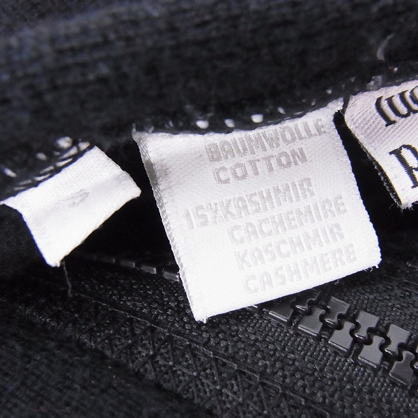 実際に弊社で買取させて頂いたlucien pellat-finet/ルシアンペラフィネ バックスワロスカル ジップパーカー Sの画像 4枚目