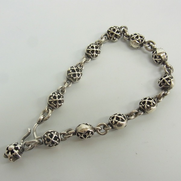 実際に弊社で買取させて頂いた【ギャラ付】A&G/エーアンドジー クロスボールリンクｗ/1スター ブレスレットの画像 2枚目