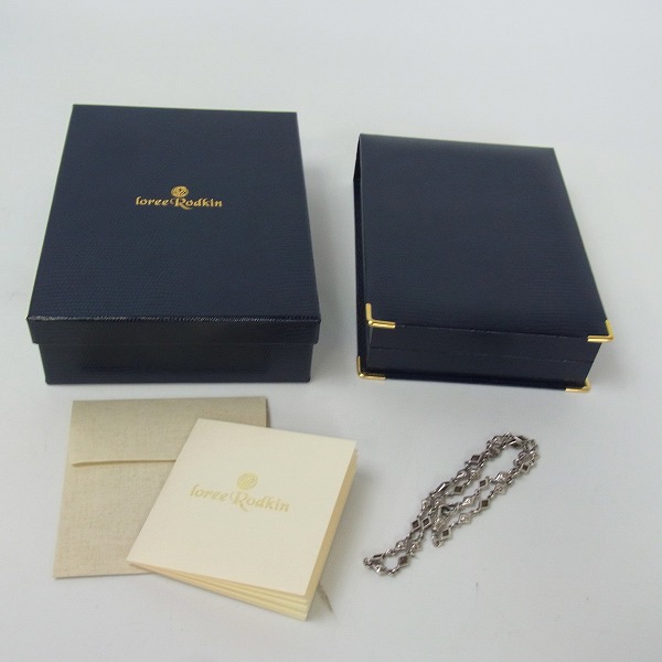 実際に弊社で買取させて頂いた【ギャラ付】LoreeRodkin/ローリーロドキン ミックスダイヤモンドシェイプクロスチェーン L3816-800の画像 7枚目
