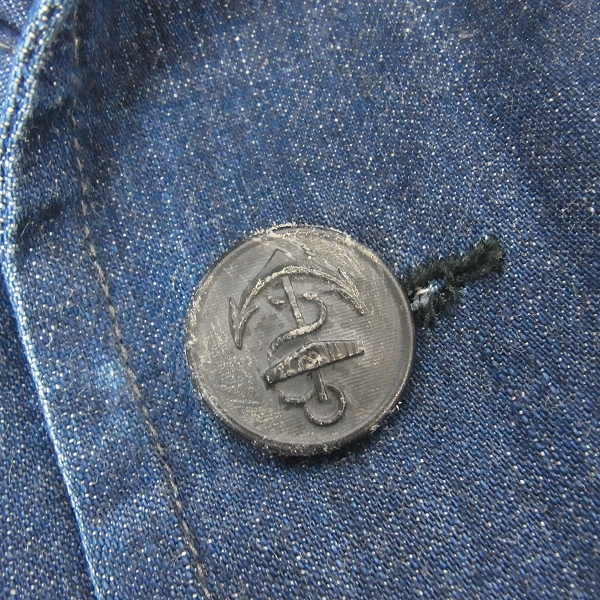 実際に弊社で買取させて頂いたBLUE BLUE/ブルーブルー デニムジャケット/イカリボタン/聖林公司/3の画像 3枚目