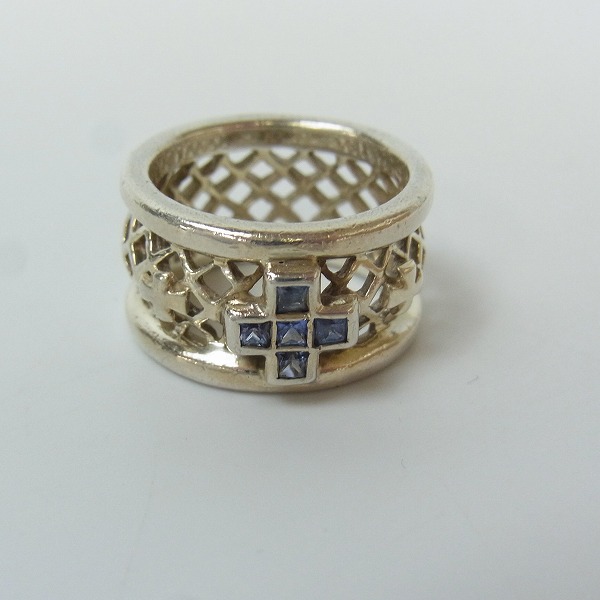 実際に弊社で買取させて頂いたLoreeRodkinGothic/ローリーロドキン グリルドクロスリング サファイア/11号の画像 1枚目