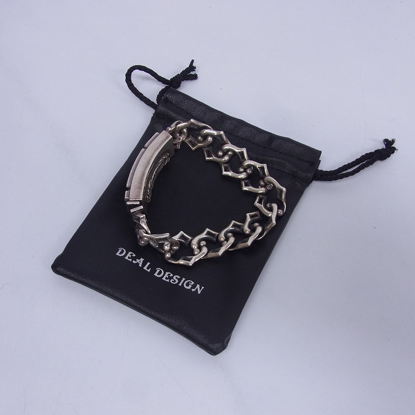 実際に弊社で買取させて頂いたDEALDESIGN/ディールデザイン エフソリッドID レタード ブレスレットの画像 5枚目