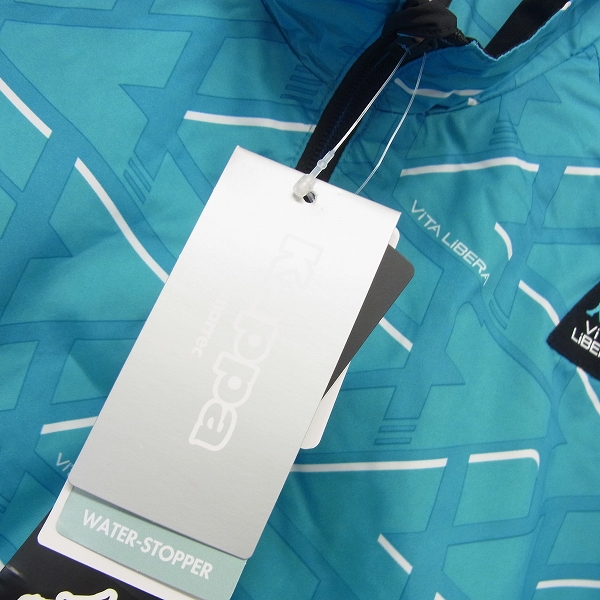 実際に弊社で買取させて頂いた【未使用】Kappa/カッパ ゴルフウェア ウィンドブレーカー KM612WT42 Oサイズ ターコイズの画像 5枚目