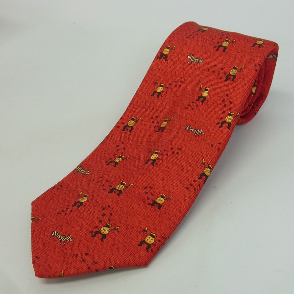 実際に弊社で買取させて頂いたBVLGARI/ブルガリ ネクタイ レッド/柄