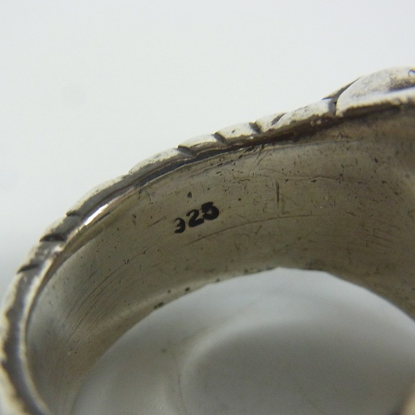 実際に弊社で買取させて頂いた【ギャラ付】A&G/エーアンドジー  VIPER/バイパー スネーク クロス リング 18.5号の画像 5枚目