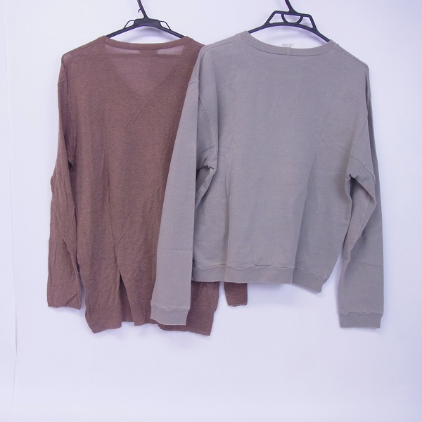 実際に弊社で買取させて頂いたDries Van Noten/ドリスヴァンノッテン Vネック/クルーネック 長袖シャツ M/L２点セットの画像 1枚目