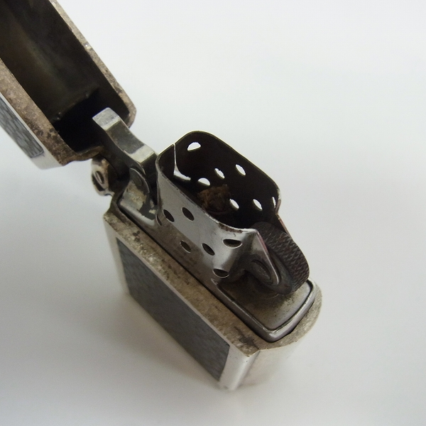 実際に弊社で買取させて頂いたGHOST by STANLEY GUESS/ゴースト バイ スタンリーゲス ZIPPO/ジッポ― スカルヒンジ ｗ/ストーンアイ レオパードウッドインレイの画像 5枚目