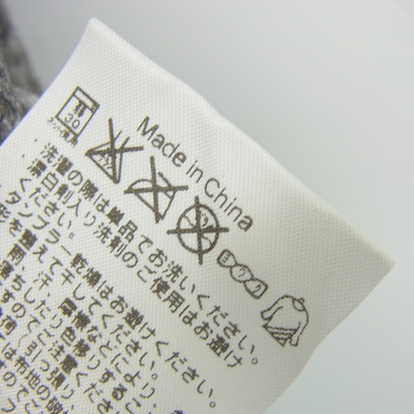 実際に弊社で買取させて頂いた【未使用】Kappa/カッパ ゴルフウェア ニット調フリースベスト KG552KT42 Lサイズ グレーの画像 4枚目