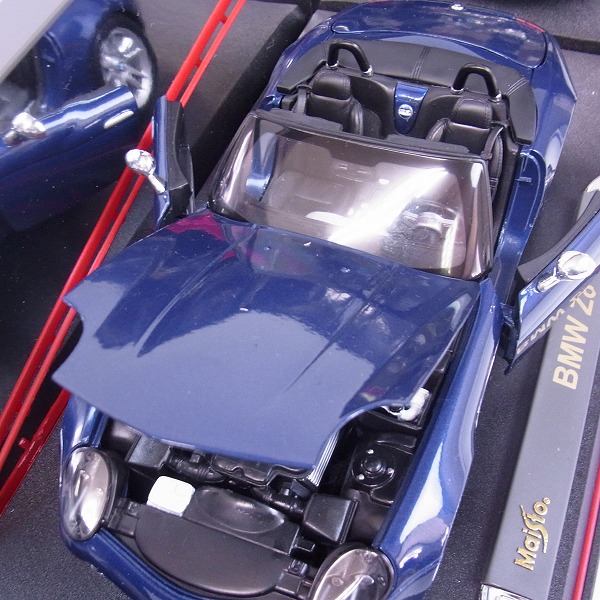 実際に弊社で買取させて頂いたMaisto/マイスト BMW Z8 ブルー 1/18の画像 3枚目