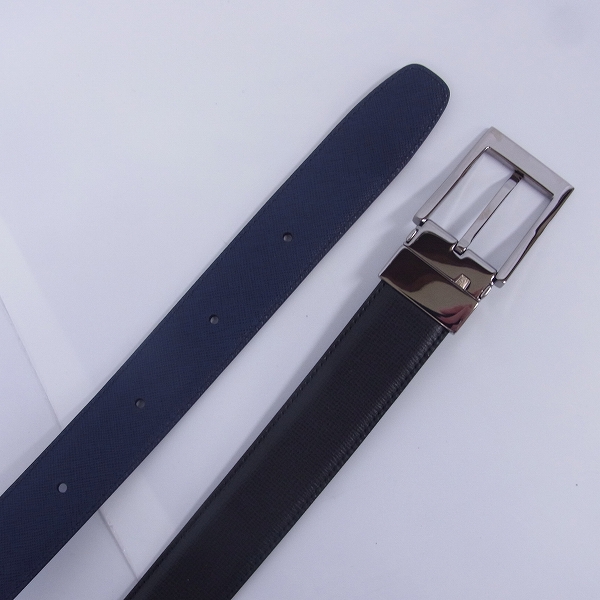 実際に弊社で買取させて頂いたdunhill/ダンヒル リバーシブル ファセットエッジ ベルト HPW120A42の画像 1枚目