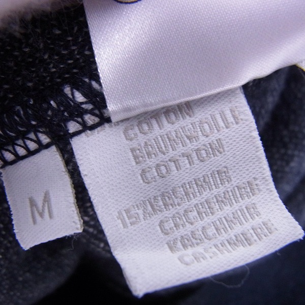 実際に弊社で買取させて頂いたlucien pellat-finet/ルシアンペラフィネ カシミヤ混 ジップアップパーカー バックスカル/Mの画像 4枚目