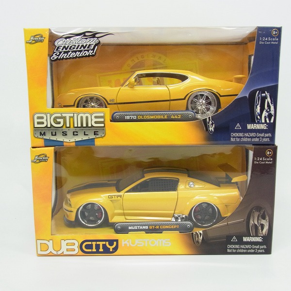 Jada Toys 1/24 MUSTANG GT-R CONCEPT,1970 OLDSMOBILE 442 イエロー 2