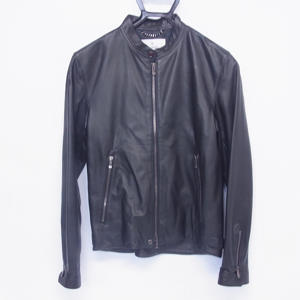 実際に弊社で買取させて頂いたEDIFICE/エディフィス 羊革/シープスキン シングルレザーライダース 44