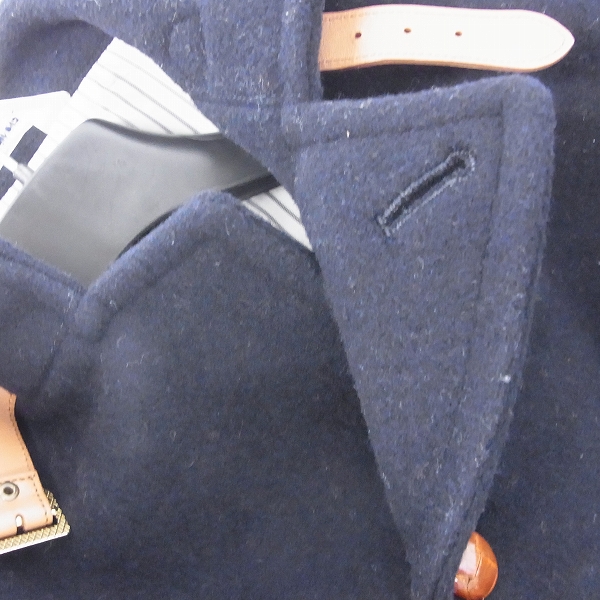 実際に弊社で買取させて頂いたEDIFICE/エディフィス ウールマリンコート ネイビー 38の画像 4枚目