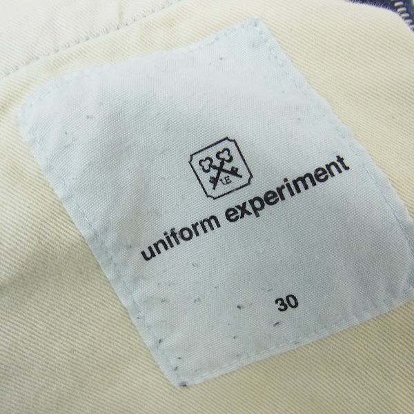 実際に弊社で買取させて頂いたUNIFORM EXPERIMENT/ユニフォームエクスペリメント 16SS スリムデニムパンツ UE-160066/30の画像 4枚目
