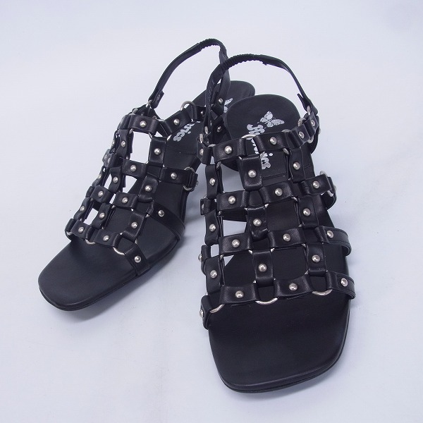 実際に弊社で買取させて頂いたHYSTERICS/ヒステリックス レザー編み込み/スタッズ サンダル /M
