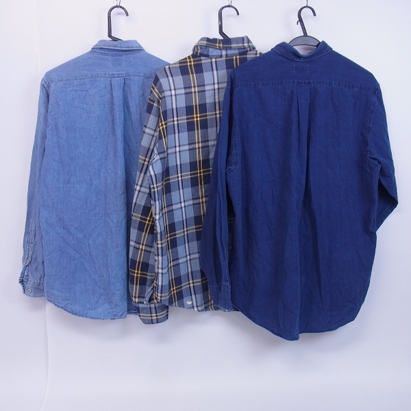 実際に弊社で買取させて頂いたBLUE BLUE/ブルーブルー Paul Smith Jeans/ポールスミス BIG MAC インディゴシャツ 1/M/L 3点セットの画像 1枚目