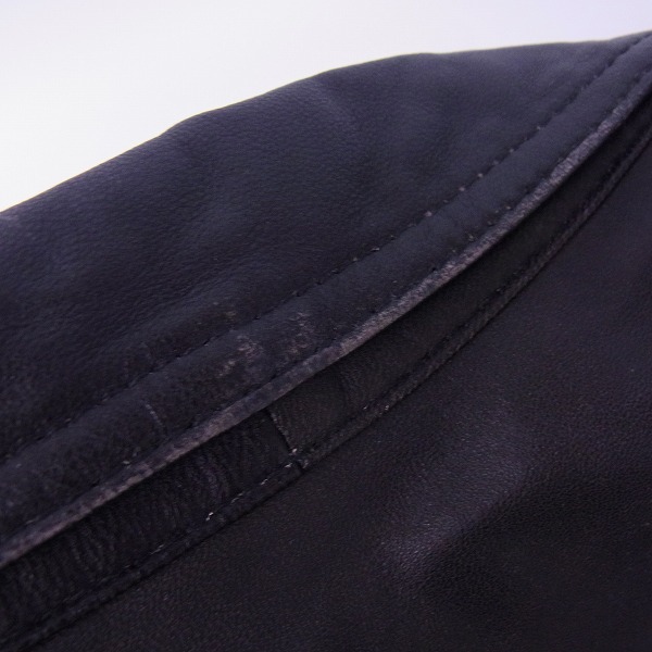 実際に弊社で買取させて頂いたFACTOTUM/ファクトタム シープスキン レザージャケット 44の画像 4枚目