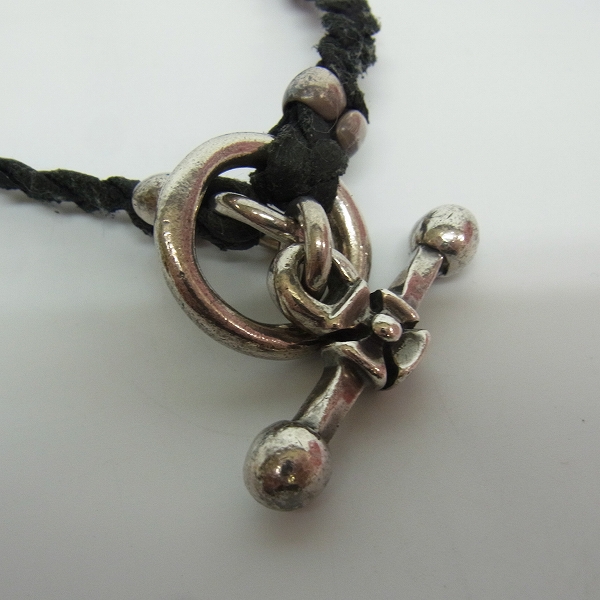 実際に弊社で買取させて頂いたTRAVIS WALKER/トラヴィス ワーカー クロスダガーw/2スカルｗ/ブレイデッドレザーネックレスｗ/Tバーの画像 4枚目