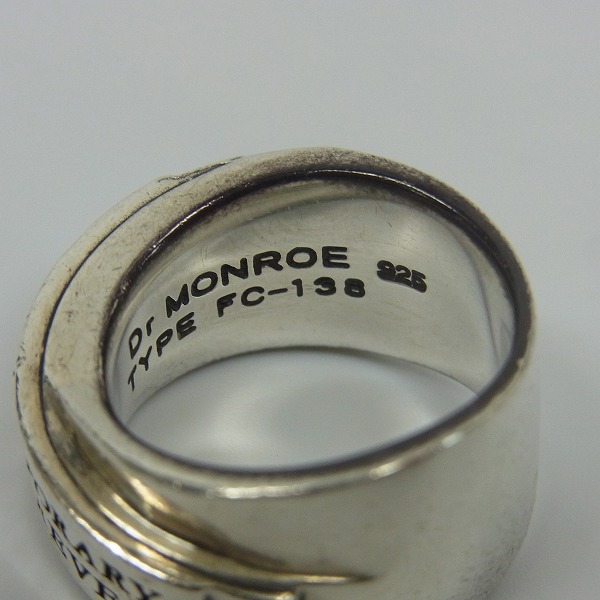 実際に弊社で買取させて頂いたDr MONROE/ドクターモンロー メッセージ クロス リング FC-138 11号の画像 4枚目