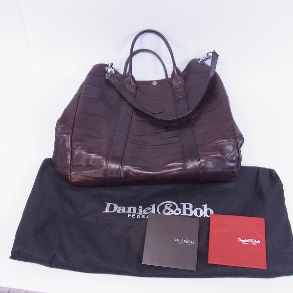 実際に弊社で買取させて頂いたDANIEL&BOB/ダニエル＆ボブ レザー/本革 クロドーロサック 2WAYトートバッグ の画像 9枚目