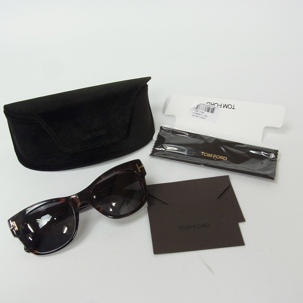 美品トムフォード サングラス Cary TF58 182 べっ甲 TOMFORD TOM FORD/トムフォード サングラス Cary TF58/182 デミ柄/べっこう柄の