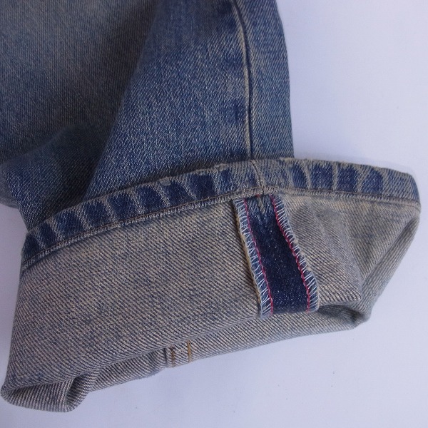 実際に弊社で買取させて頂いたHELMUT LANG/ヘルムートラング インディゴデニムパンツ 27/28 2点セットの画像 5枚目