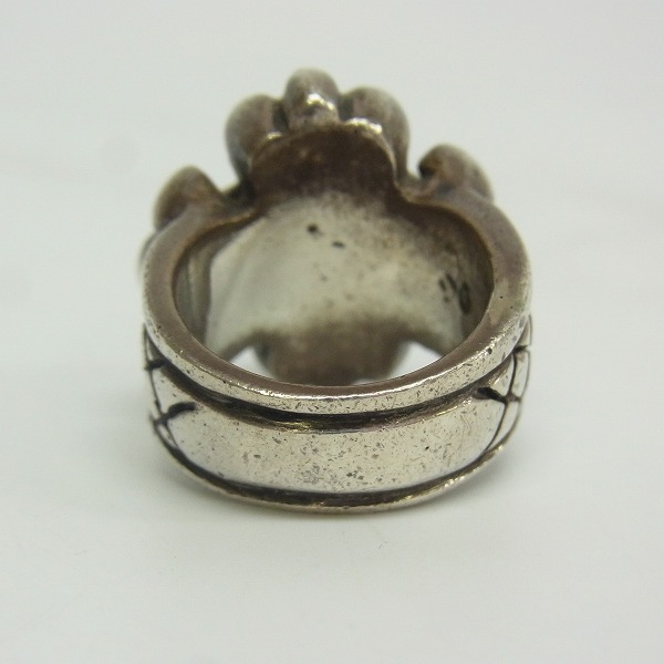 実際に弊社で買取させて頂いた【ギャラ付】A&G/エーアンドジー スカル×クロス リング 11号の画像 2枚目