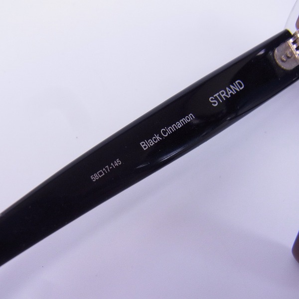 実際に弊社で買取させて頂いたOLIVER GOLDSMITH/オリバーゴールドスミス セルフフレーム サングラス STRAND Black Cinnamon の画像 3枚目