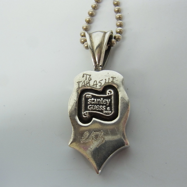 実際に弊社で買取させて頂いたSTANLEY GUESS/スタンリーゲス ウッドギターペンダント/ネックレスの画像 2枚目