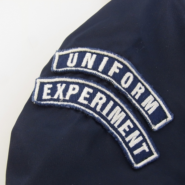 実際に弊社で買取させて頂いたUniform Experiment×ALPHA/ユニフォームエクスペリメント×アルファ 別注 11SS L-2Bフライトジャケット/Lの画像 7枚目
