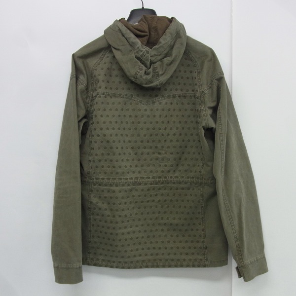実際に弊社で買取させて頂いたM/エム スターボタン/刺繍 フード付ミリタリージャケット Lの画像 1枚目