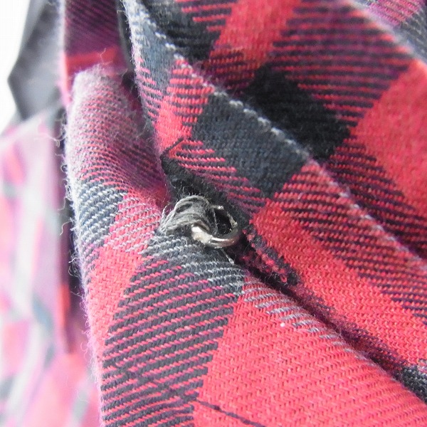 実際に弊社で買取させて頂いたKRISVANASSCHE/クリスヴァンアッシュ コットン チェックシャツ/44の画像 5枚目