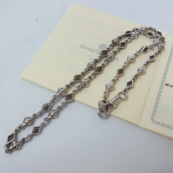 実際に弊社で買取させて頂いた【ギャラ付】LoreeRodkin/ローリーロドキン ミックスダイヤモンドシェイプクロスチェーン L3816-800