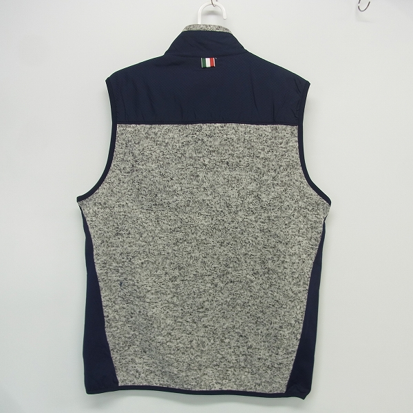 実際に弊社で買取させて頂いた【未使用】Kappa/カッパ ゴルフウェア ニット調フリースベスト KG552KT42 Lサイズ グレーの画像 1枚目