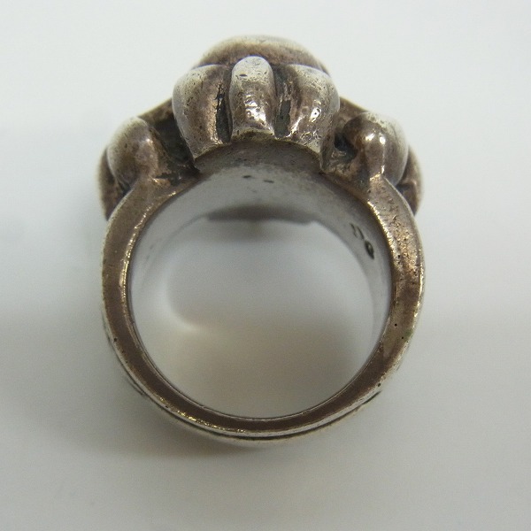 実際に弊社で買取させて頂いた【ギャラ付】A&G/エーアンドジー スカル×クロス リング 11号の画像 3枚目