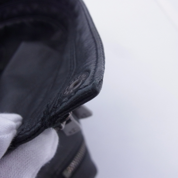 実際に弊社で買取させて頂いたEDIFICE/エディフィス 羊革/シープスキン シングルレザーライダース 44の画像 4枚目