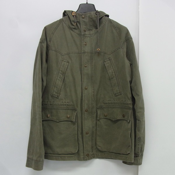 実際に弊社で買取させて頂いたM/エム スターボタン/刺繍 フード付ミリタリージャケット L