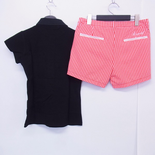 実際に弊社で買取させて頂いた【未使用】le coq sportif/ルコックスポルティフ ゴルフウェア 半袖 ポロシャツ /ショートパンツ M/9 2点セットの画像 1枚目