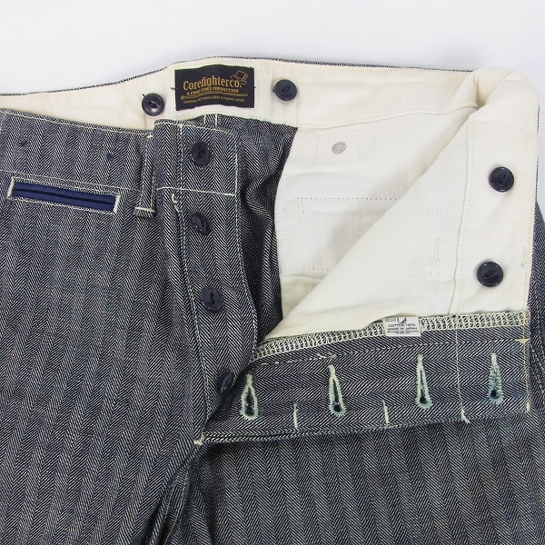 実際に弊社で買取させて頂いたCORE FIGHTER/コアファイター シンチバック/ヘンリーボーン ワークパンツ Sの画像 3枚目