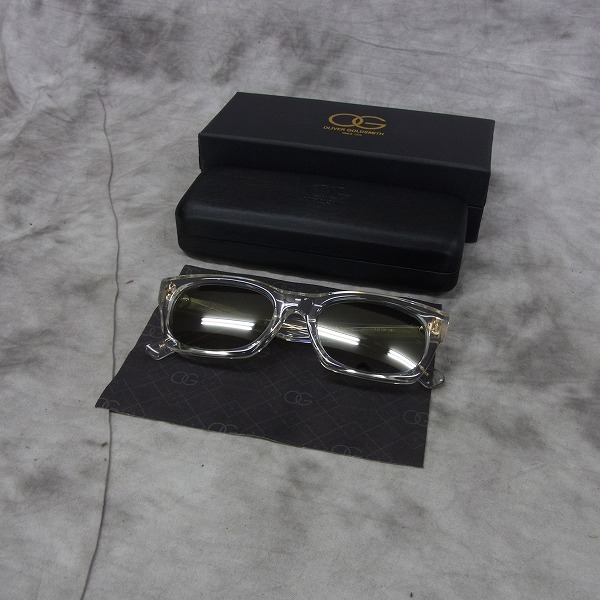 実際に弊社で買取させて頂いたOLIVER GOLDSMITH/オリバー ゴールドスミス VICE CONSUL-s クリア サングラスの画像 8枚目