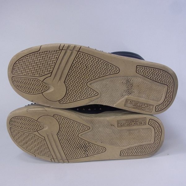 実際に弊社で買取させて頂いたDIET BUTCHER SLIM SKIN/ダイエットブッチャー スリムスキン スタッズハイカットスニーカー D112D040 サイズ10の画像 2枚目