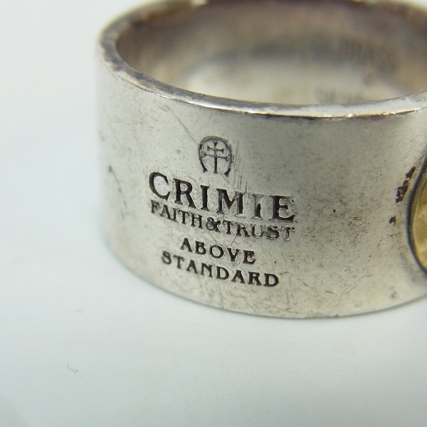 実際に弊社で買取させて頂いたCRIMIE/クライミー ホースシューメタル付き リング 21号の画像 4枚目