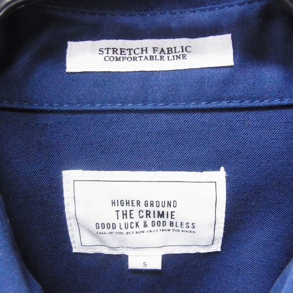 実際に弊社で買取させて頂いたTHE CRIMIE/クライミー  ワンポイントロゴ刺繍 ロングスリーブシャツ Sの画像 2枚目