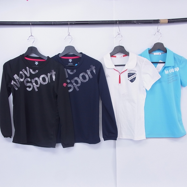 実際に弊社で買取させて頂いた【未使用】le coq sportif/new balance/DESCENTE レディース 半袖/長袖 トレーニングシャツ M/7点セットの画像 2枚目